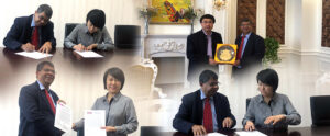 MOU signing ceremony between Lincoln University College, Malaysia and Beijing Institute of Graphics Communication, China