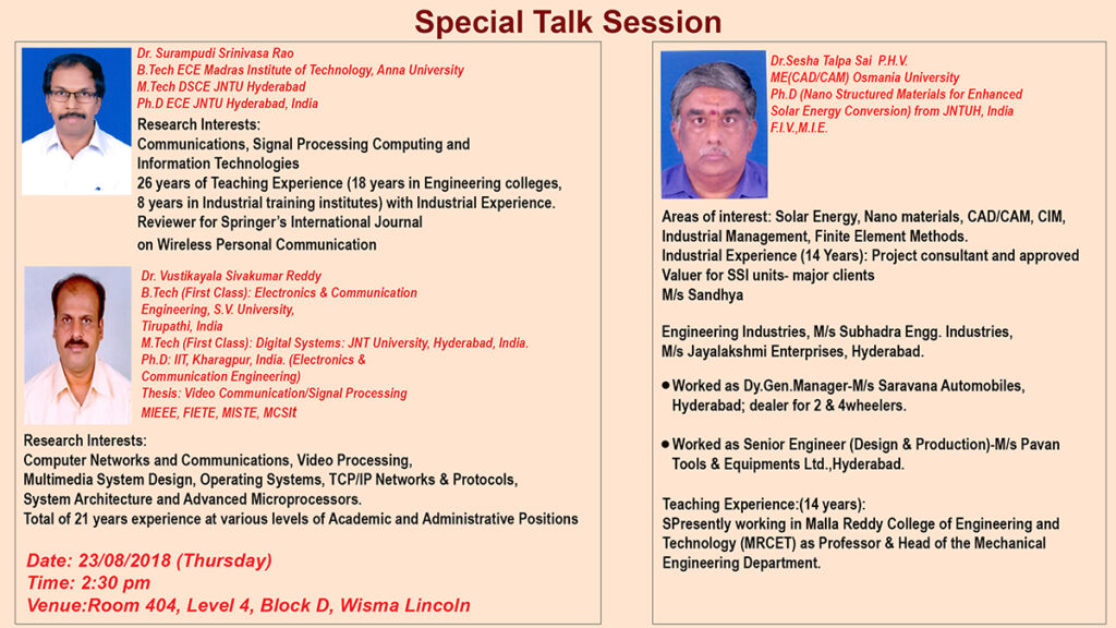 Special Talk Session