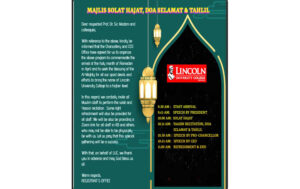 Majlis Solat Hajat, Doa Salamat & Tahlil