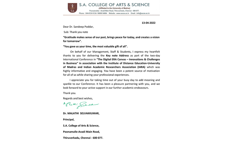 Thank You Note